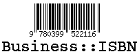 barcode generated from ISBN.pm